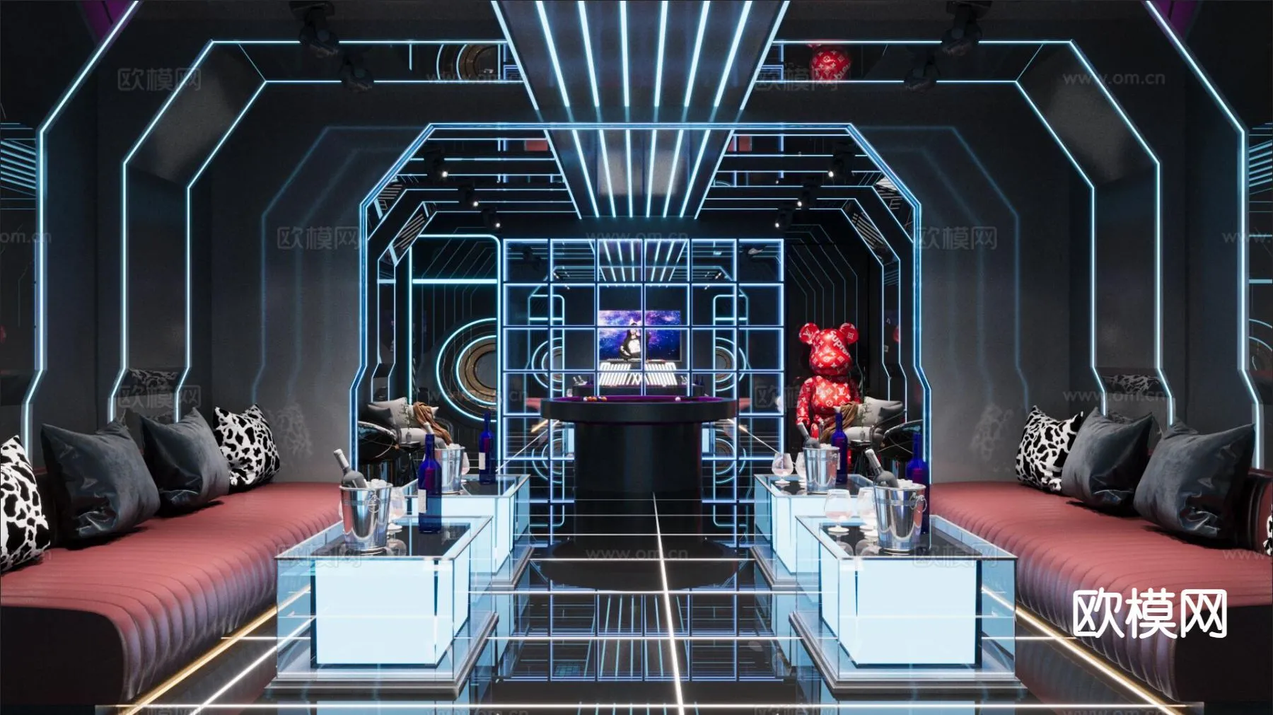 KTV Interior 3D Models - Karaoke - 059 - CORONA Render
