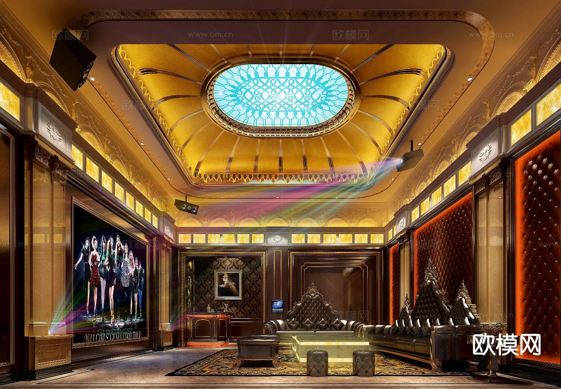 KTV Interior 3D Models - Karaoke - 065 - VRAY Render