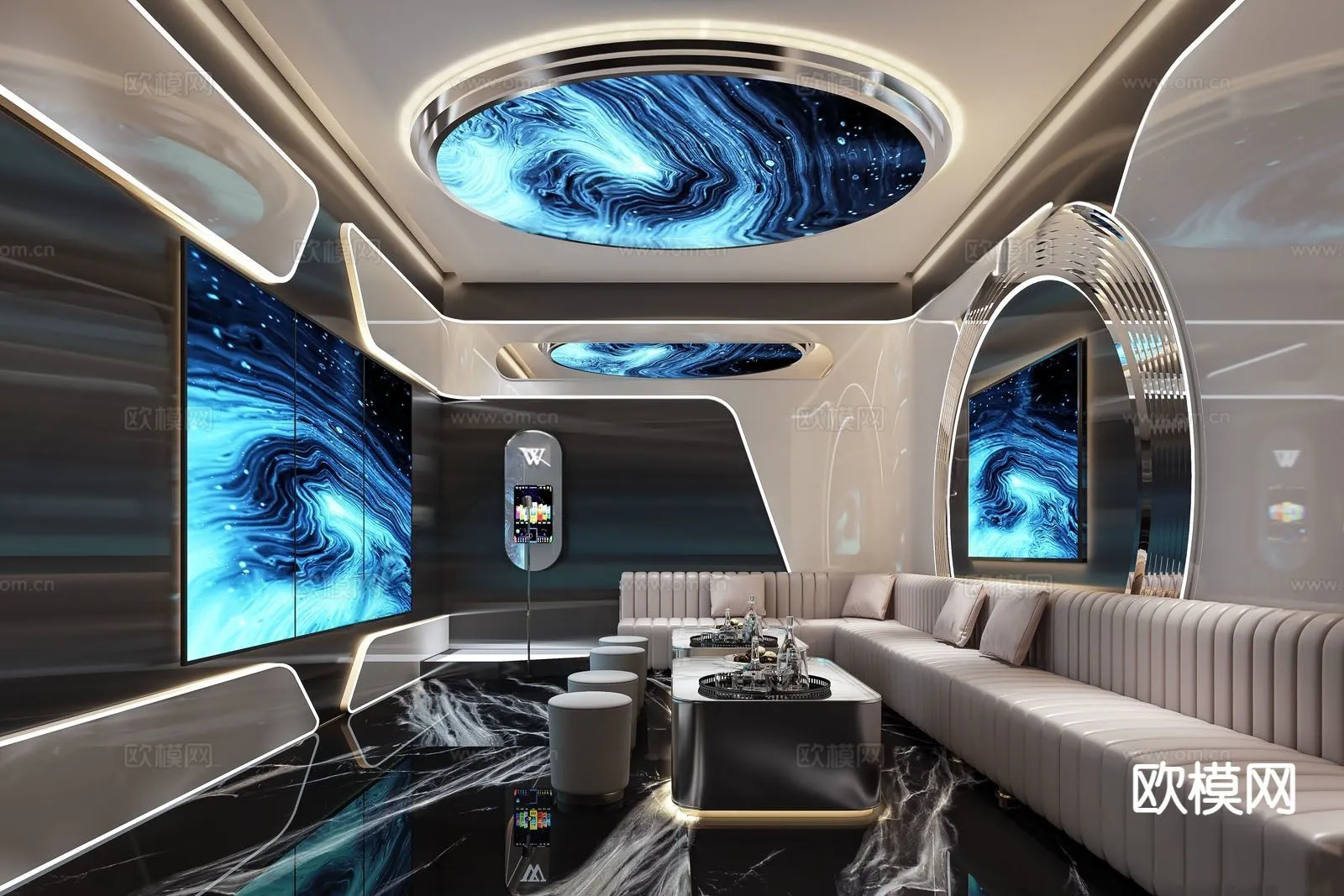 KTV Interior 3D Models - Karaoke - 066 - VRAY Render