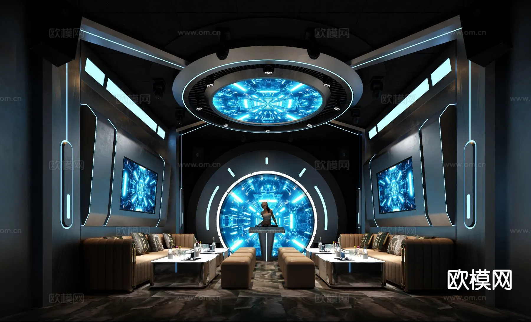 KTV Interior 3D Models - Karaoke - 068 - VRAY Render