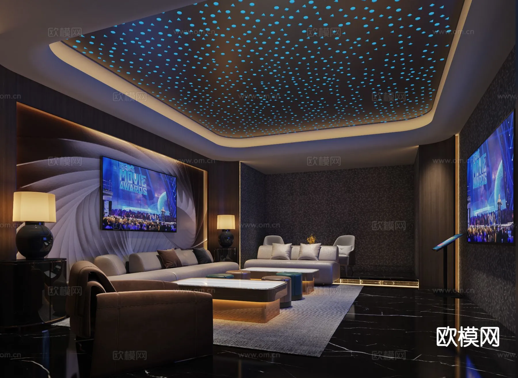 KTV Interior 3D Models - Karaoke - 069 - VRAY Render