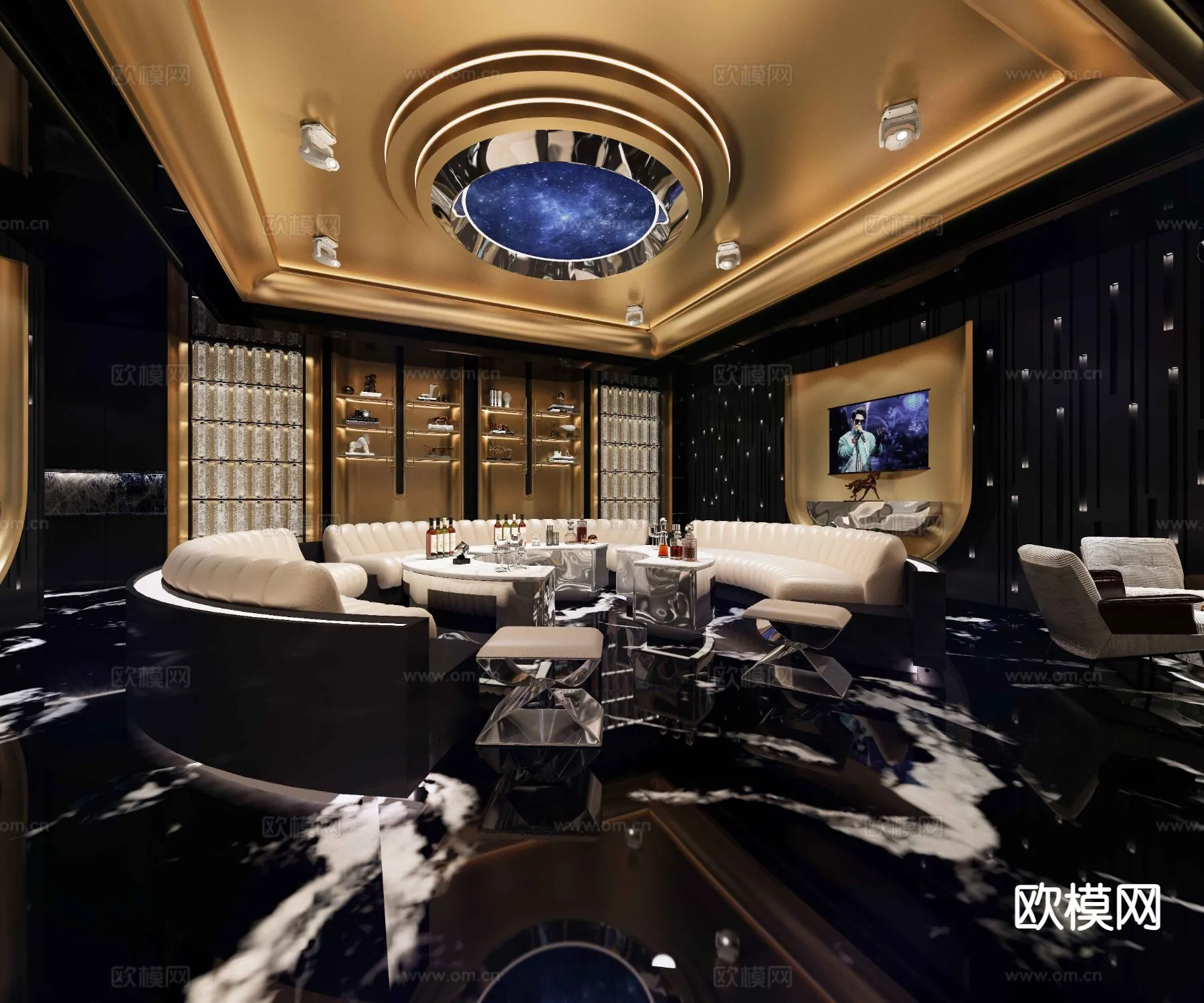 KTV Interior 3D Models - Karaoke - 070 - VRAY Render