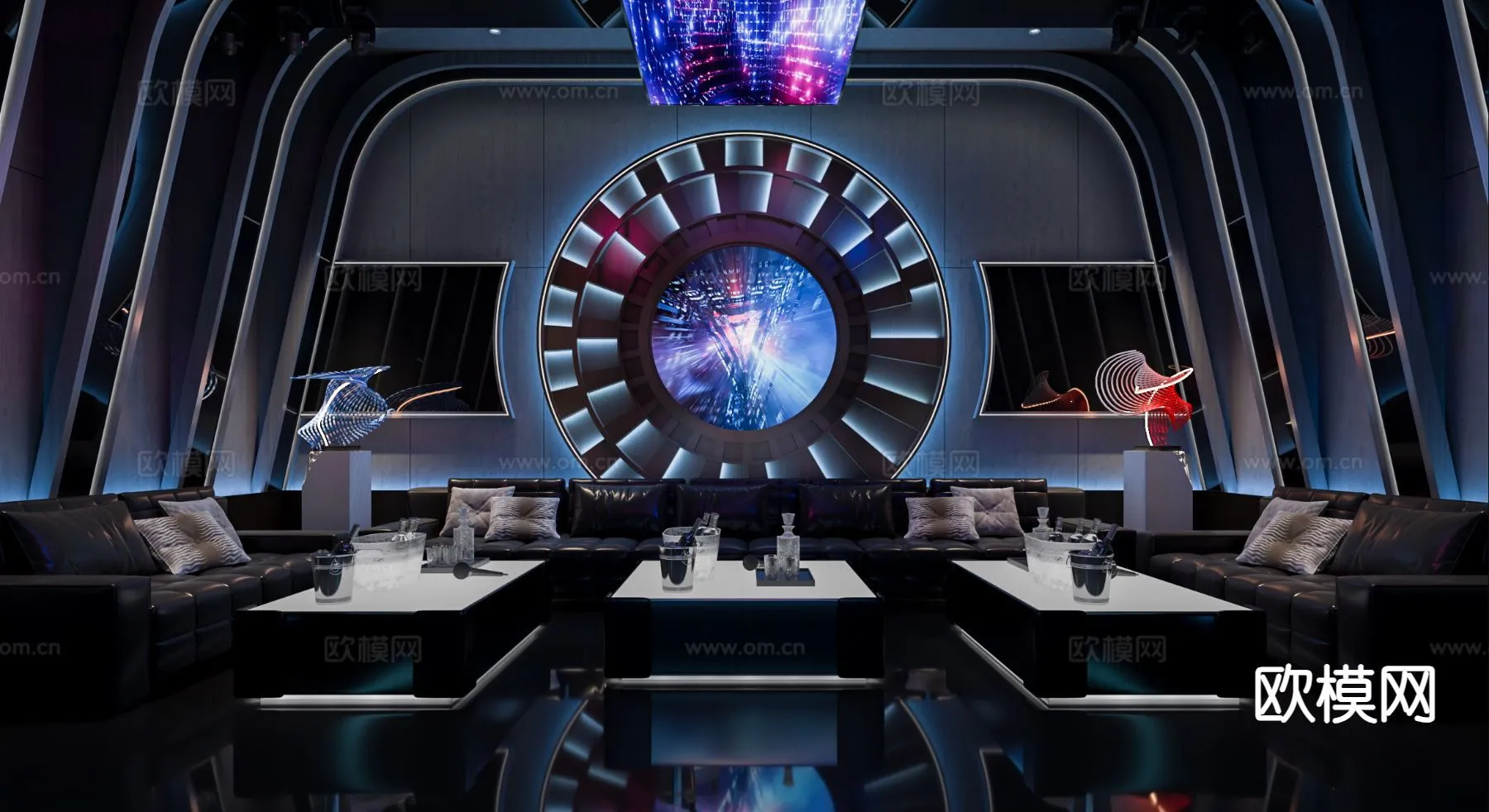 KTV Interior 3D Models - Karaoke - 075 - VRAY Render