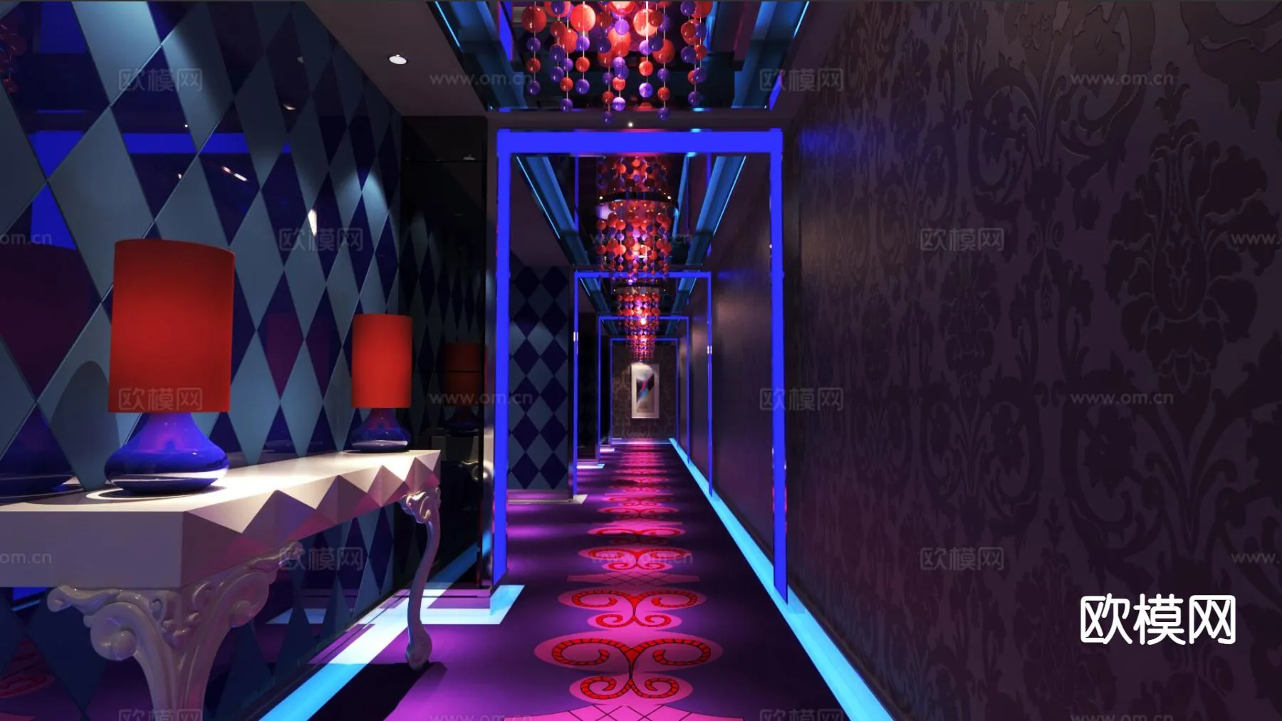 KTV Interior 3D Models - Karaoke - 076 - VRAY Render