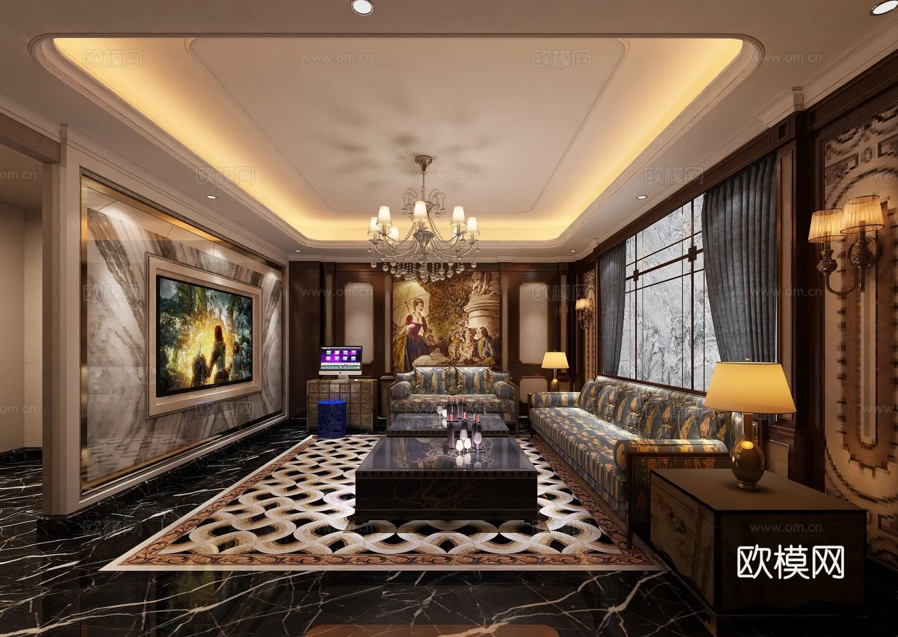 KTV Interior 3D Models - Karaoke - 096 - VRAY Render