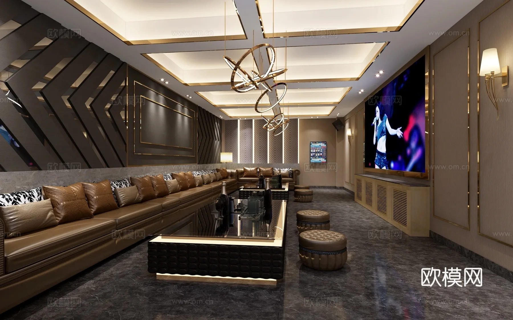 KTV Interior 3D Models - Karaoke - 097 - VRAY Render