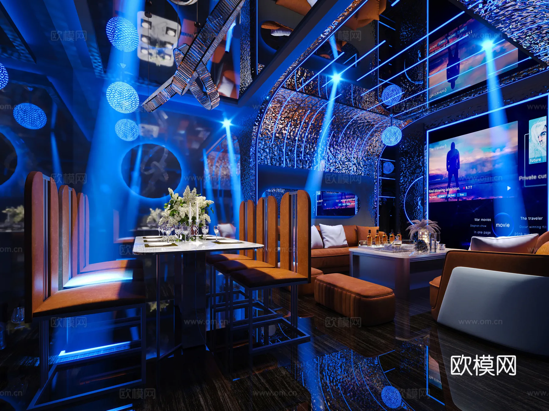 KTV Interior 3D Models - Karaoke - 101 - CORONA Render