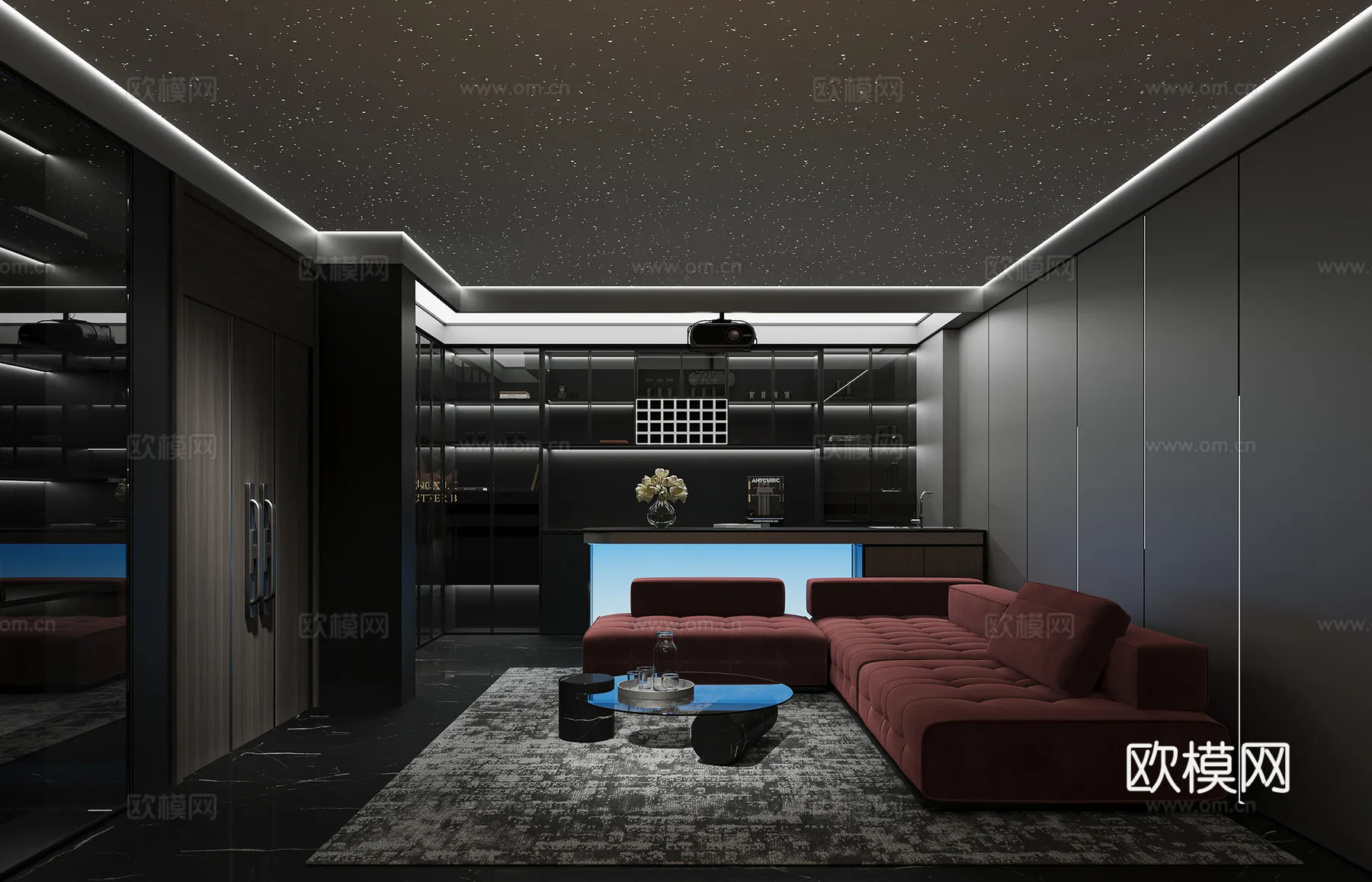 KTV Interior 3D Models - Karaoke - 102 - CORONA Render