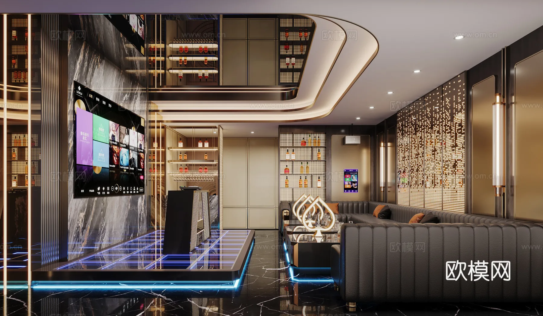 KTV Interior 3D Models - Karaoke - 104 - CORONA Render