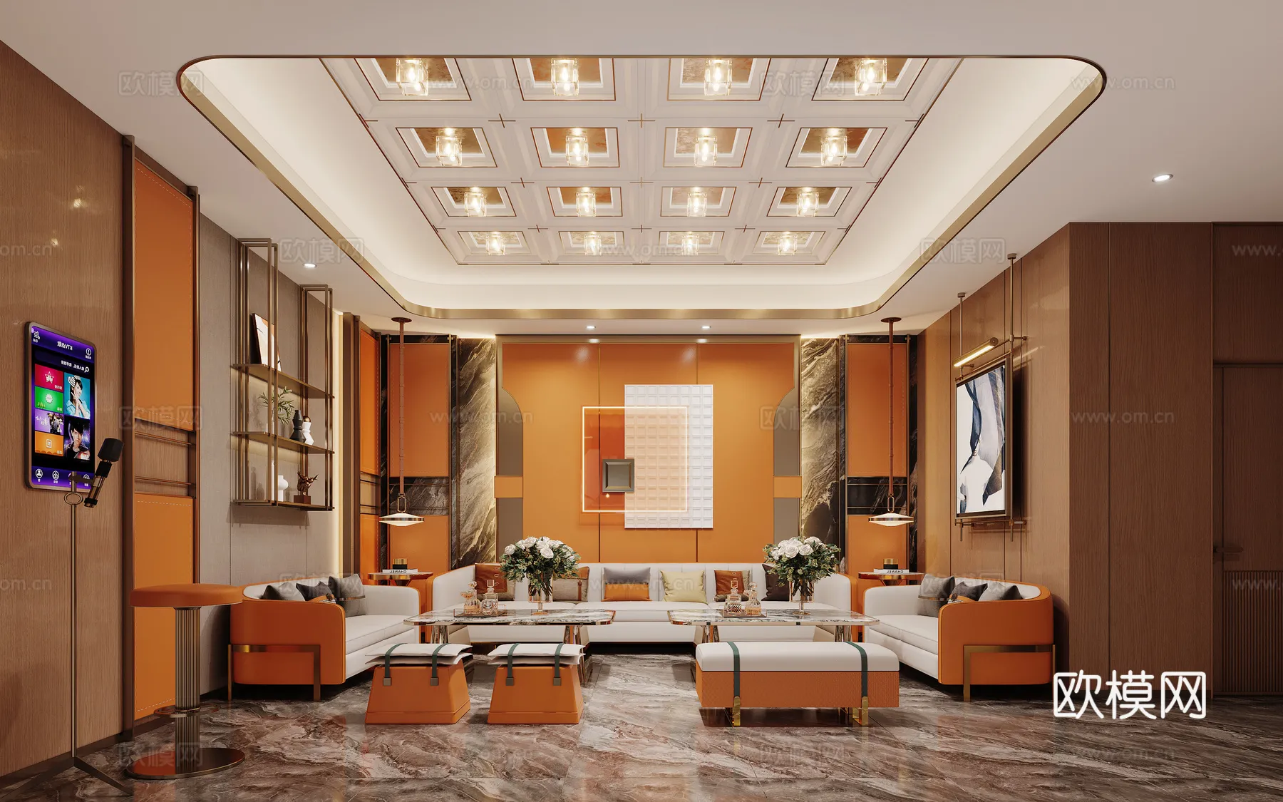 KTV Interior 3D Models - Karaoke - 106 - CORONA Render