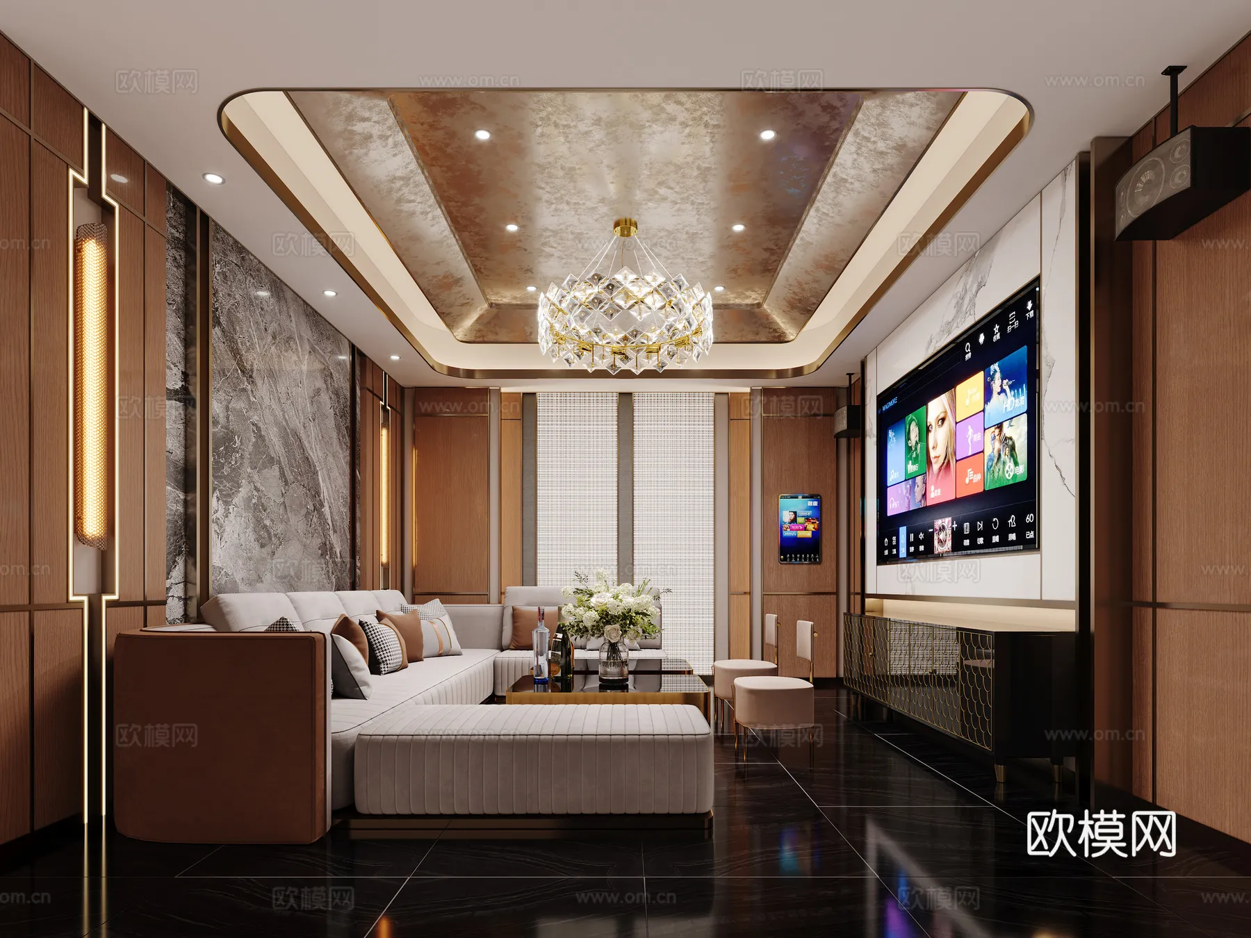 KTV Interior 3D Models - Karaoke - 107 - CORONA Render