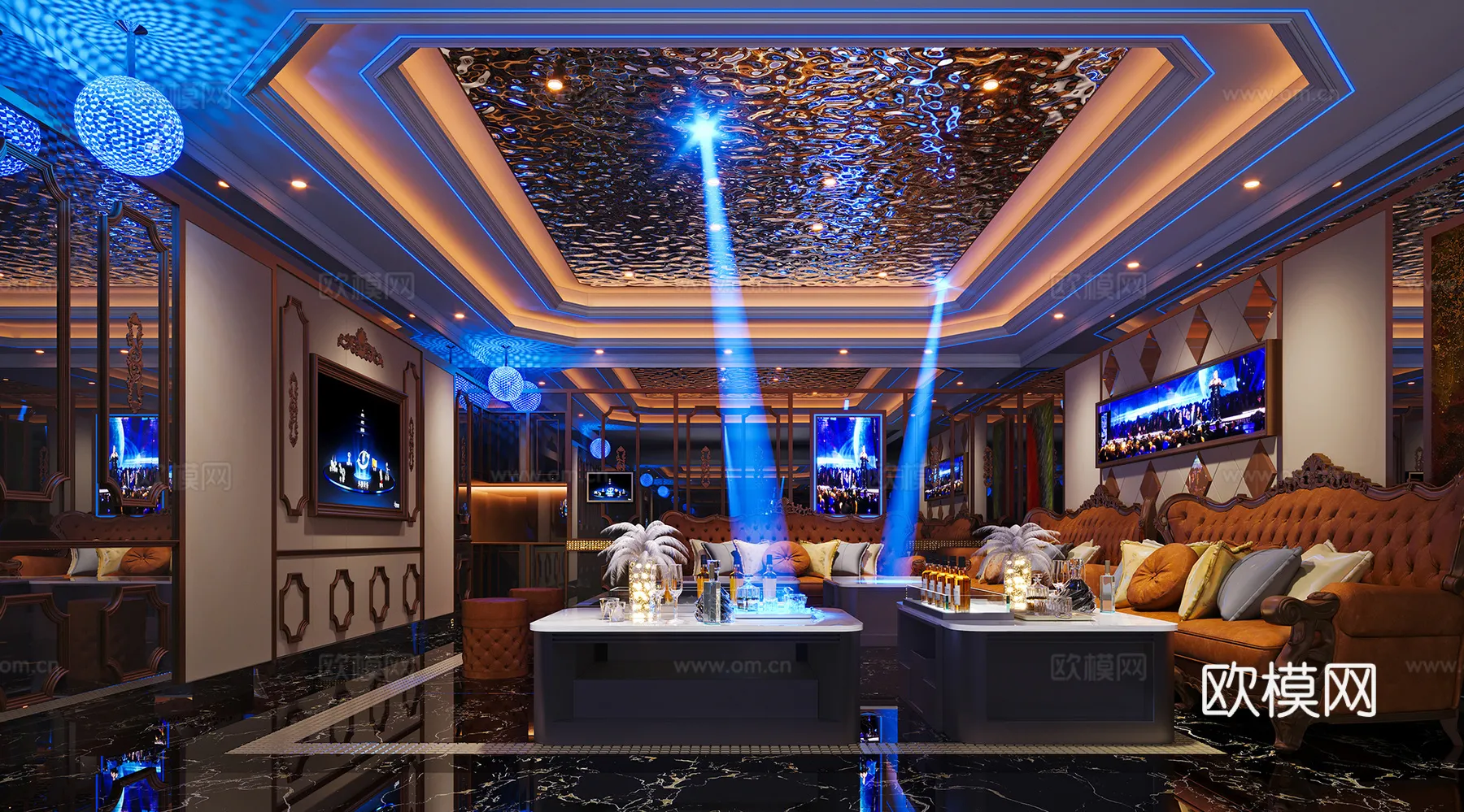 KTV Interior 3D Models - Karaoke - 111 - CORONA Render