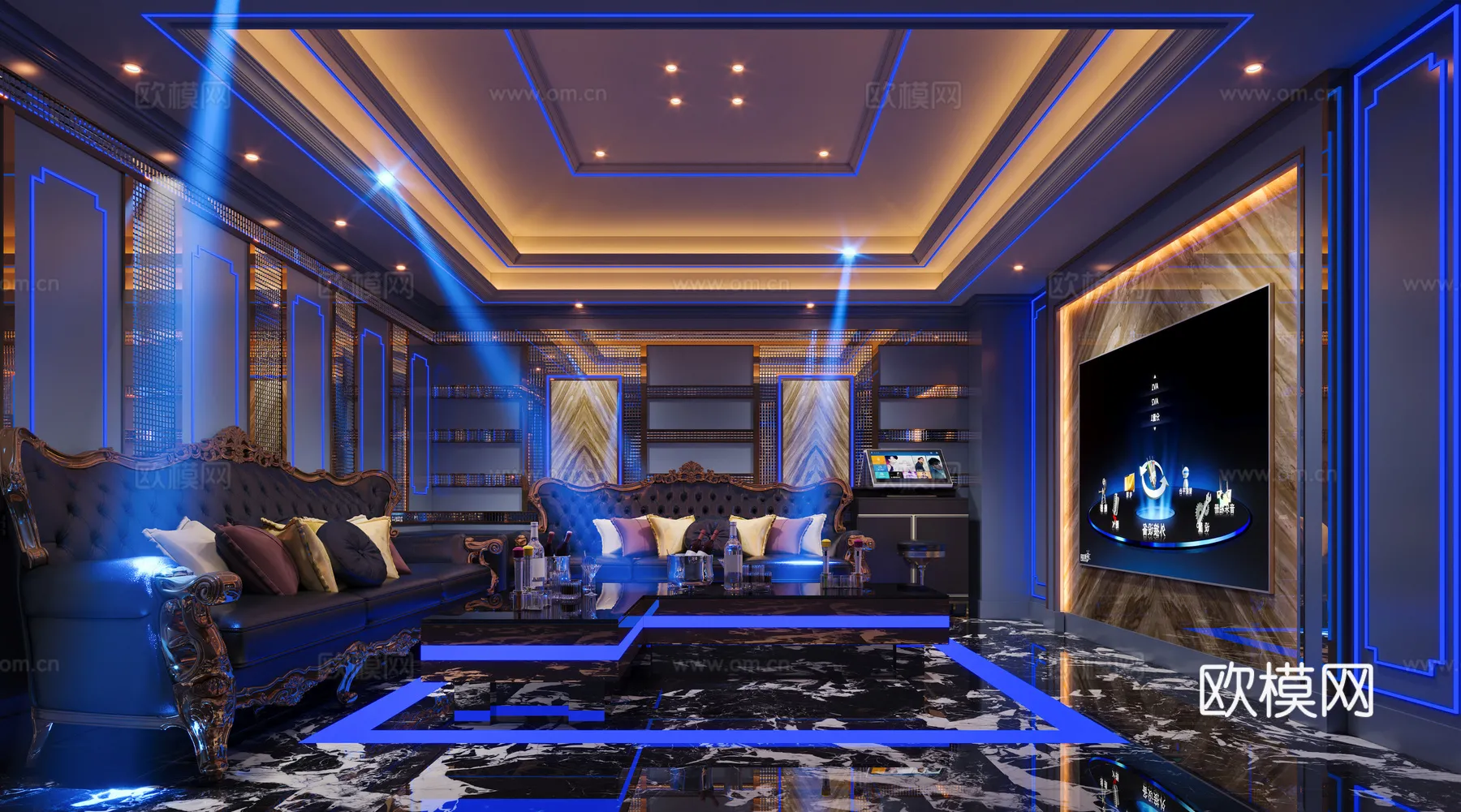 KTV Interior 3D Models - Karaoke - 112 - CORONA Render