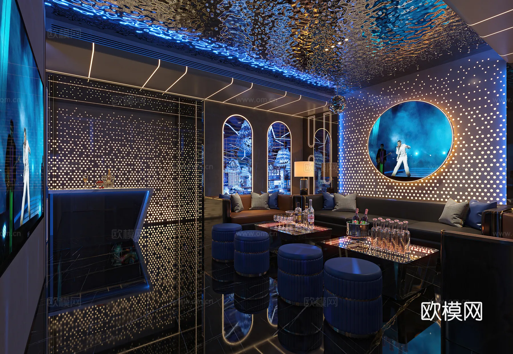 KTV Interior 3D Models - Karaoke - 114 - VRAY Render