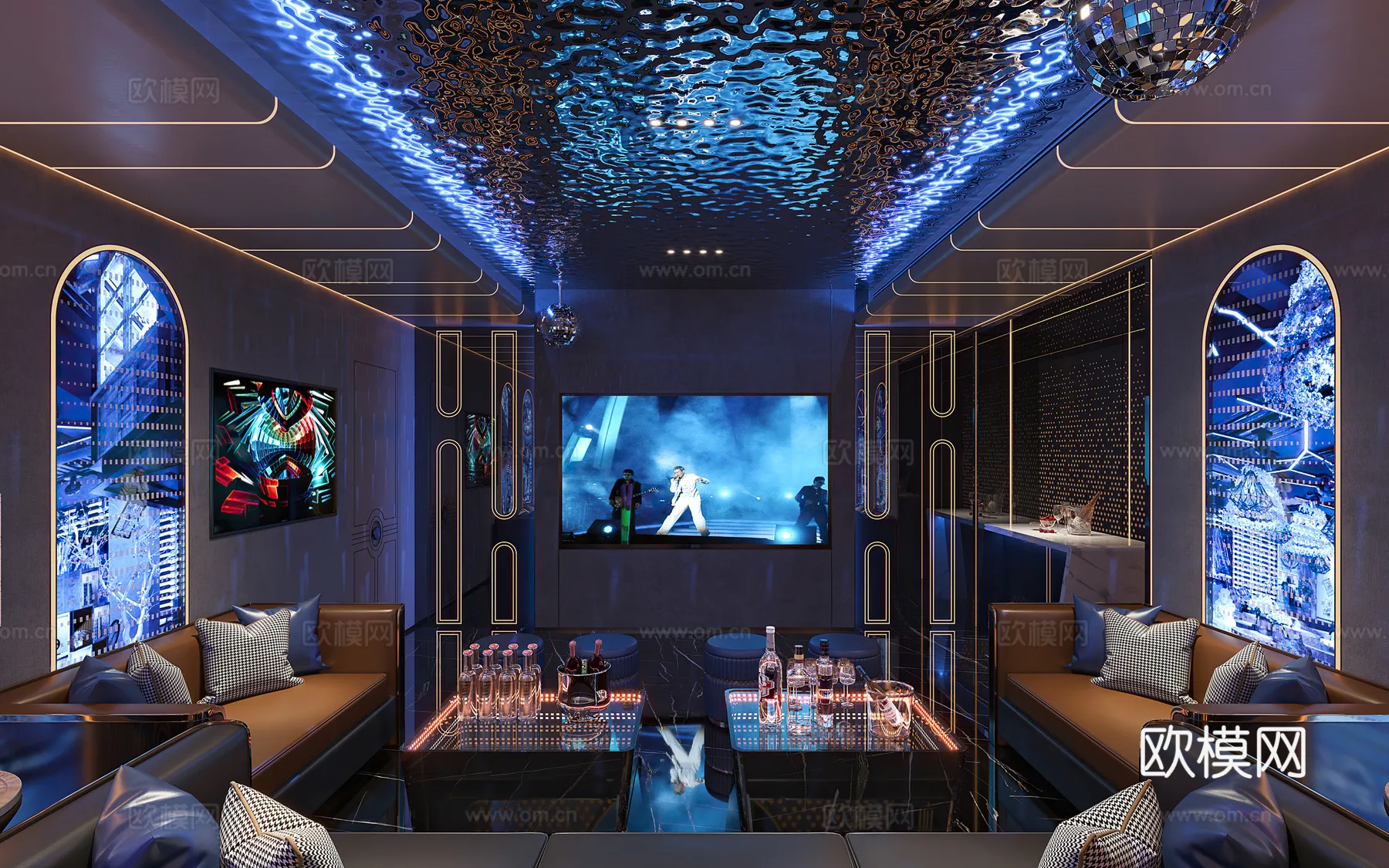 KTV Interior 3D Models - Karaoke - 115 - CORONA Render