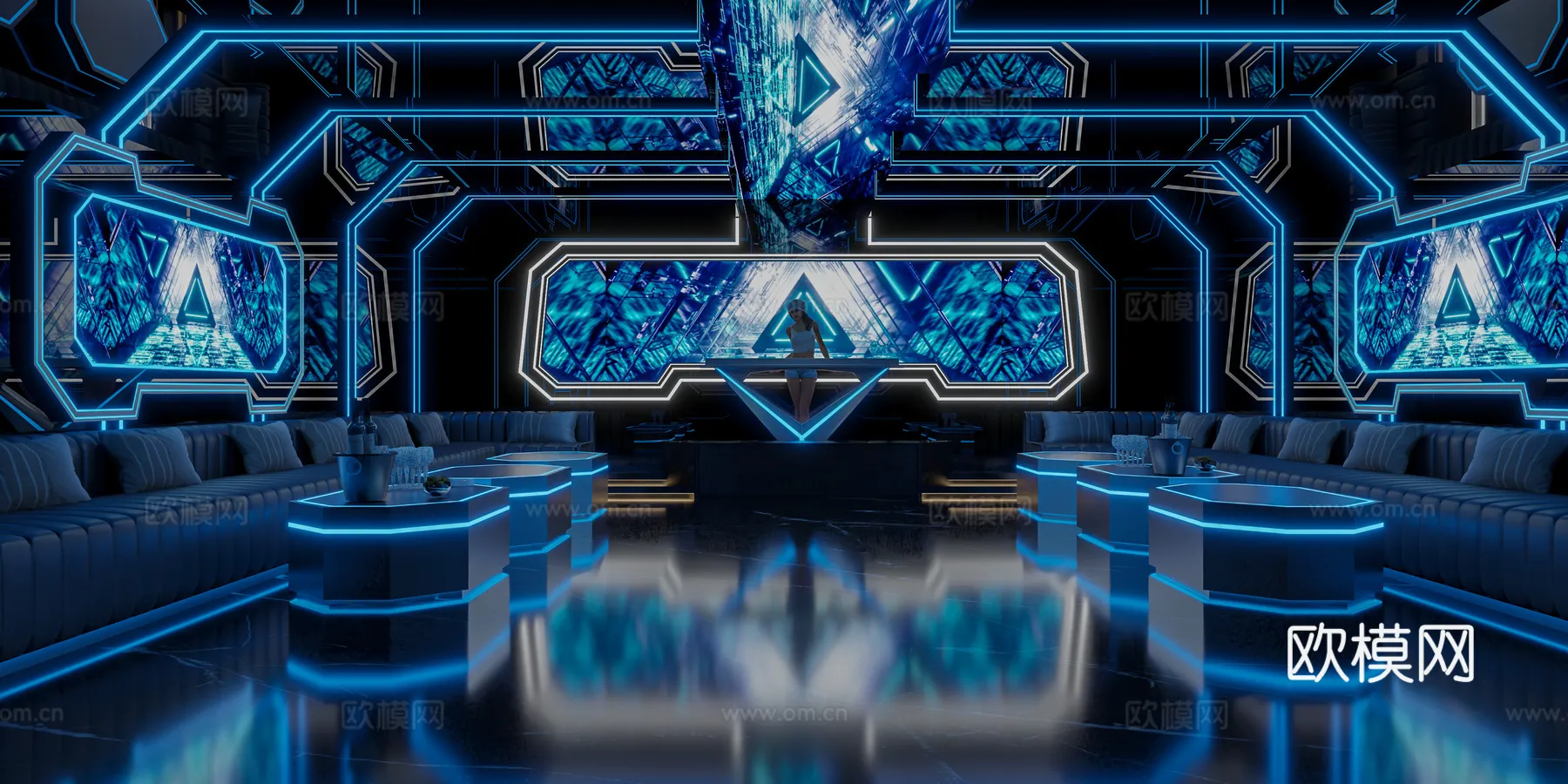 KTV Interior 3D Models - Karaoke - 116 - VRAY Render