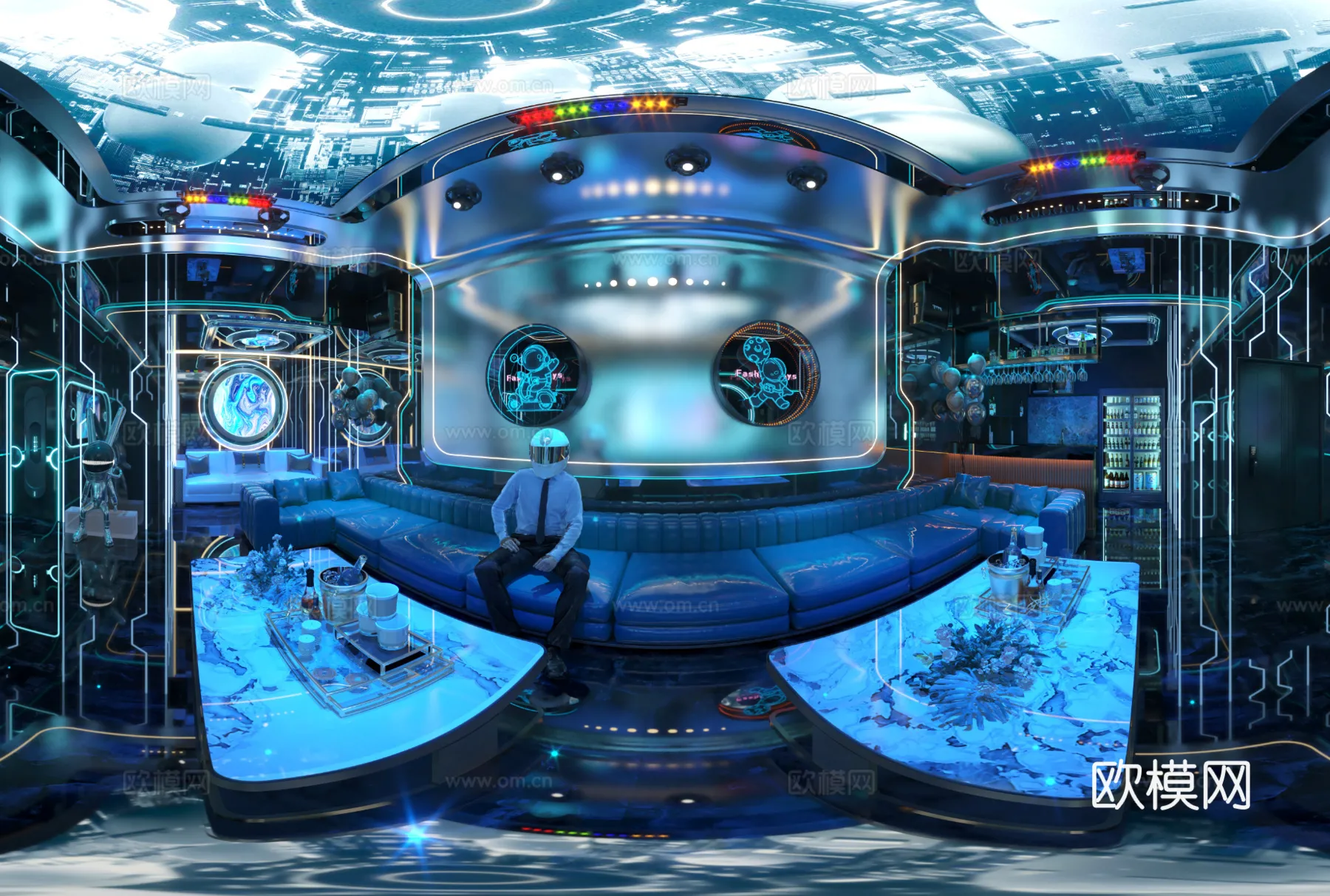 KTV Interior 3D Models - Karaoke - 122 - VRAY Render