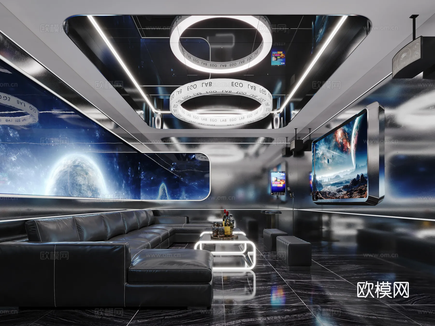 KTV Interior 3D Models - Karaoke - 125 - CORONA Render