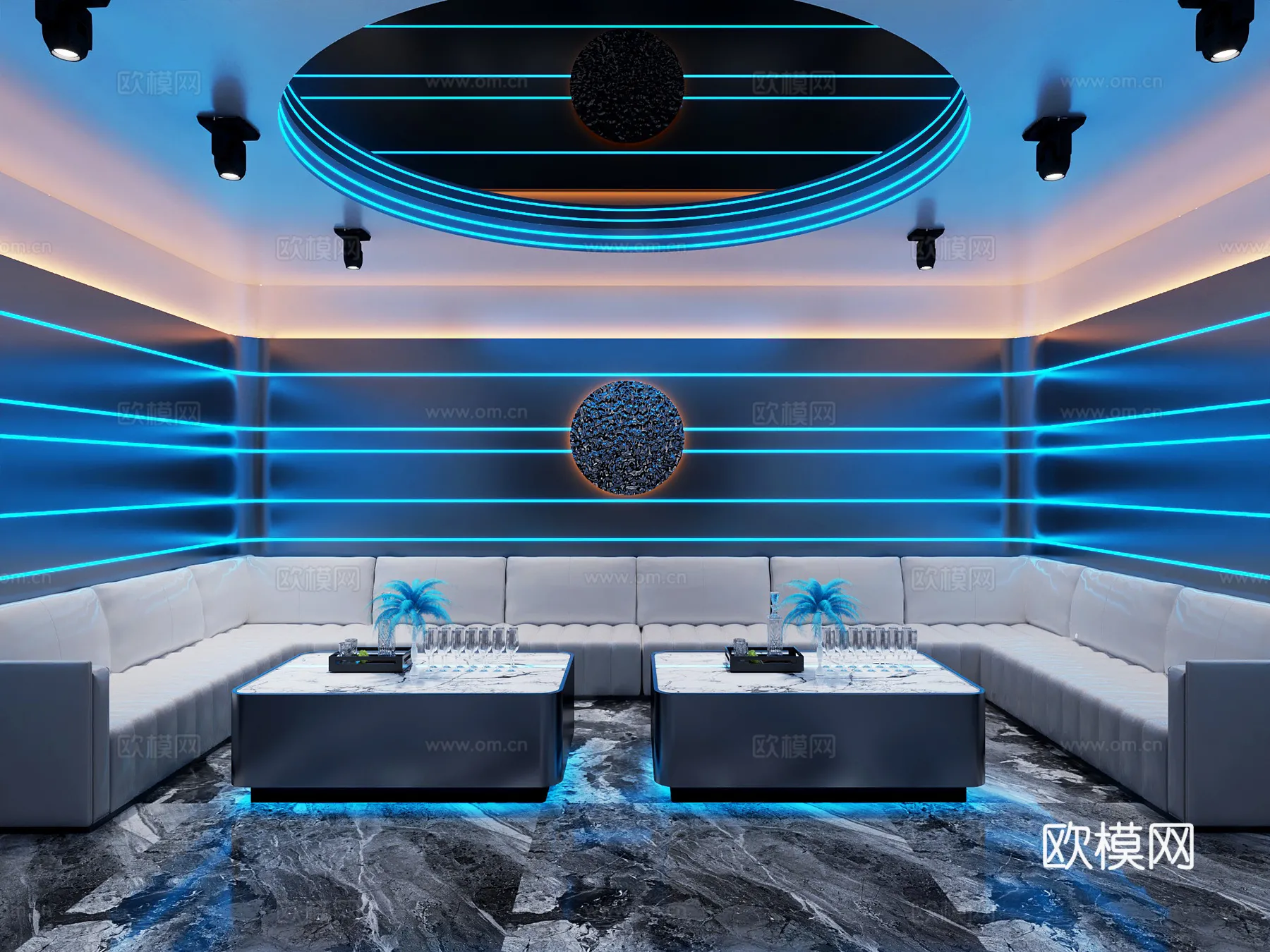 KTV Interior 3D Models - Karaoke - 129 - VRAY Render