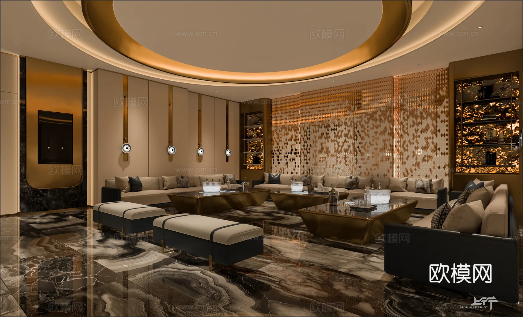 KTV Interior 3D Models - Karaoke - 130 - VRAY Render