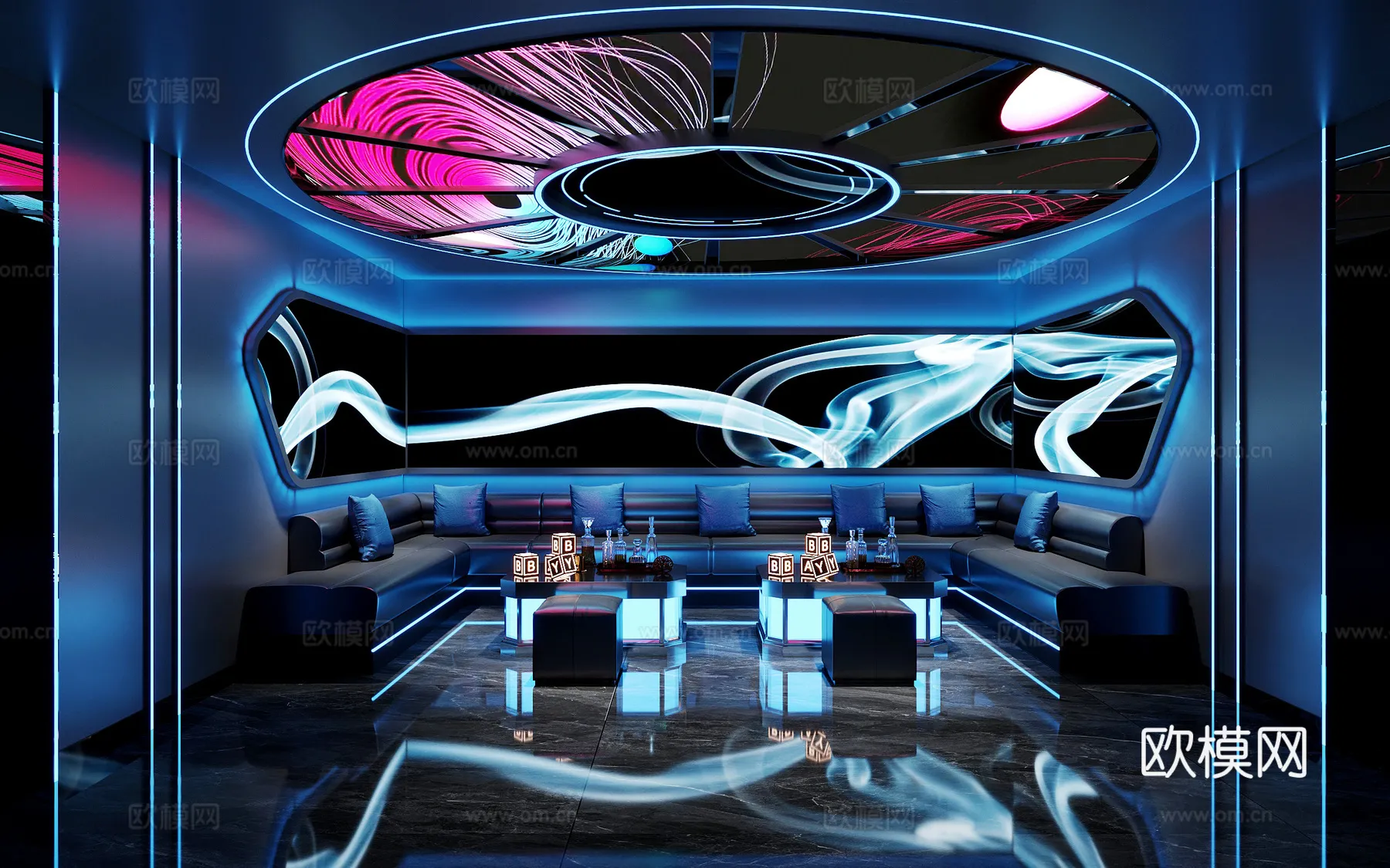 KTV Interior 3D Models - Karaoke - 136 - CORONA Render