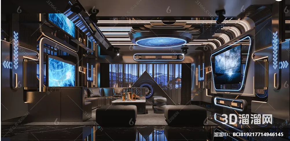 KTV Interior 3D Models - Karaoke - 143 - CORONA Render