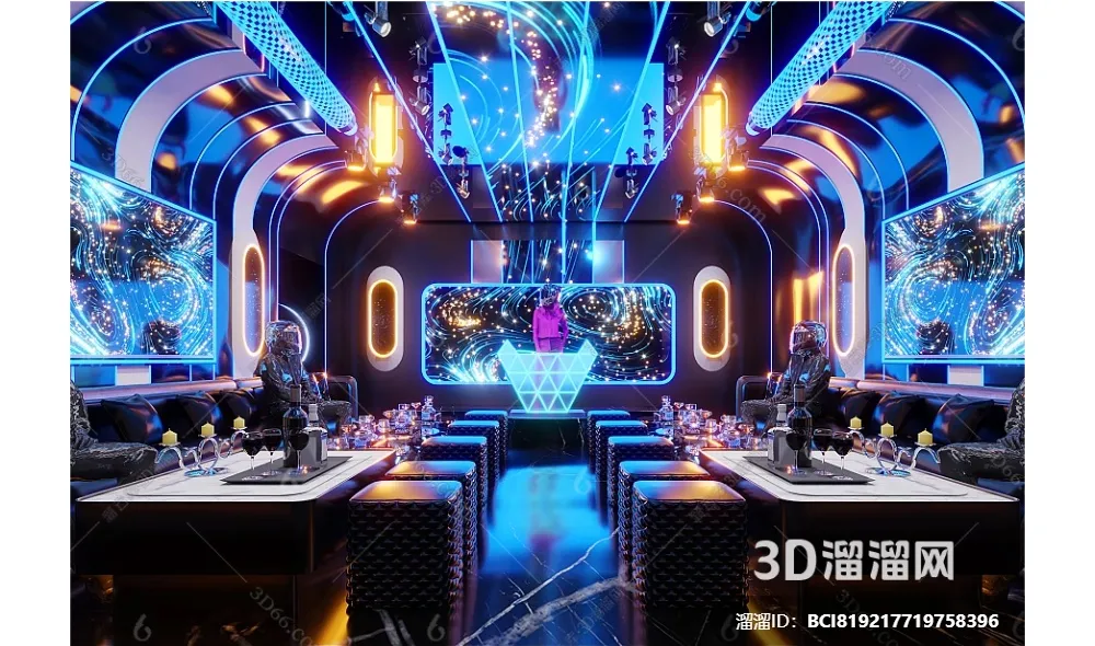 KTV Interior 3D Models - Karaoke - 145 - CORONA Render