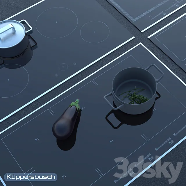 kueppersbusch hob Induktion - Gas 03 3D Model