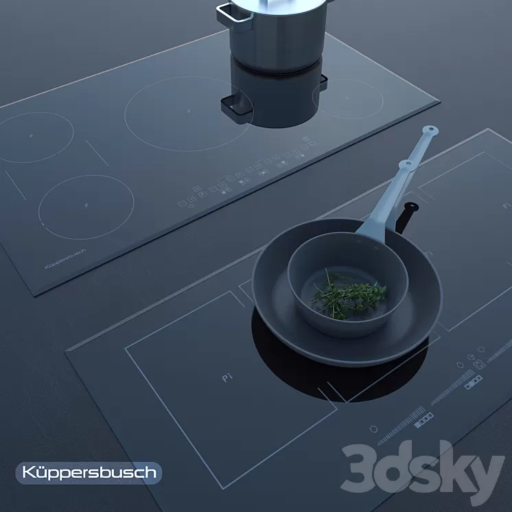 kueppersbusch hob Induktion - Gas 3D Model