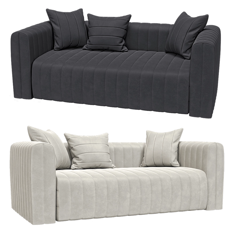 KULT  - 2-seater fixed sofa Bardi 1 3D Model
