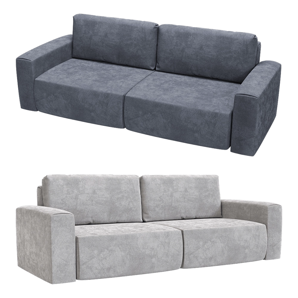 KULT  - 3-seater fixed sofa Aldo 1 3D Model