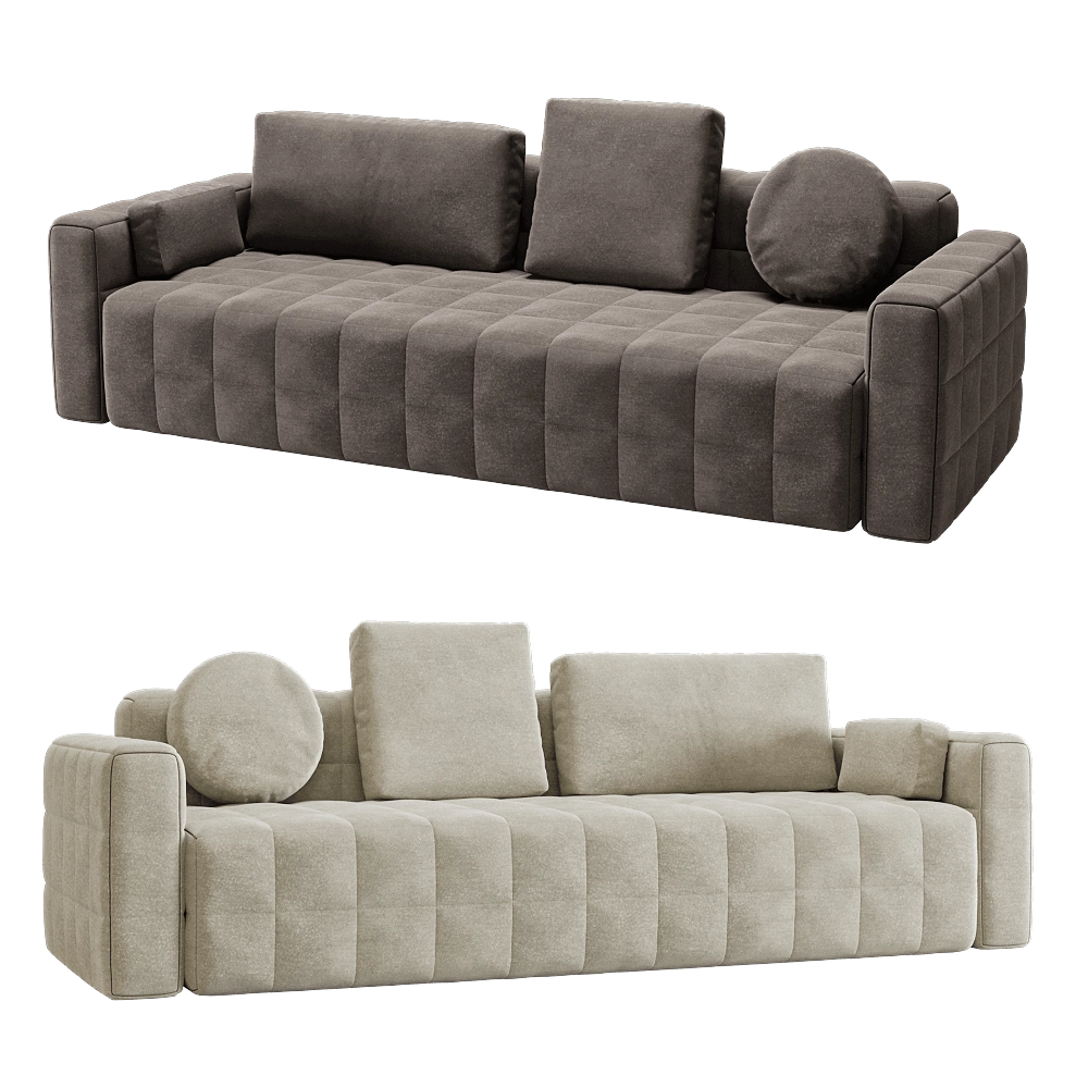 KULT  - 3 seater fixed sofa Block 1 3D Model