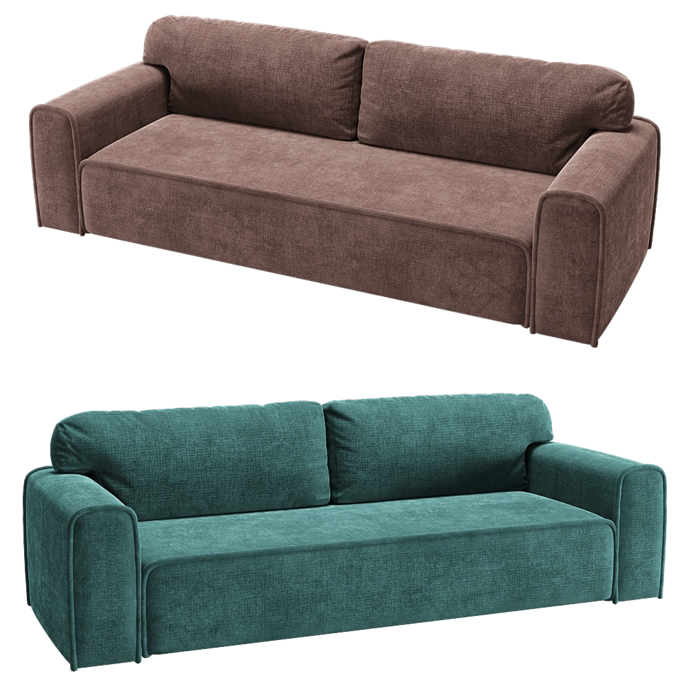 KULT  - 3-seater fixed sofa Boni 13 00 3D Model
