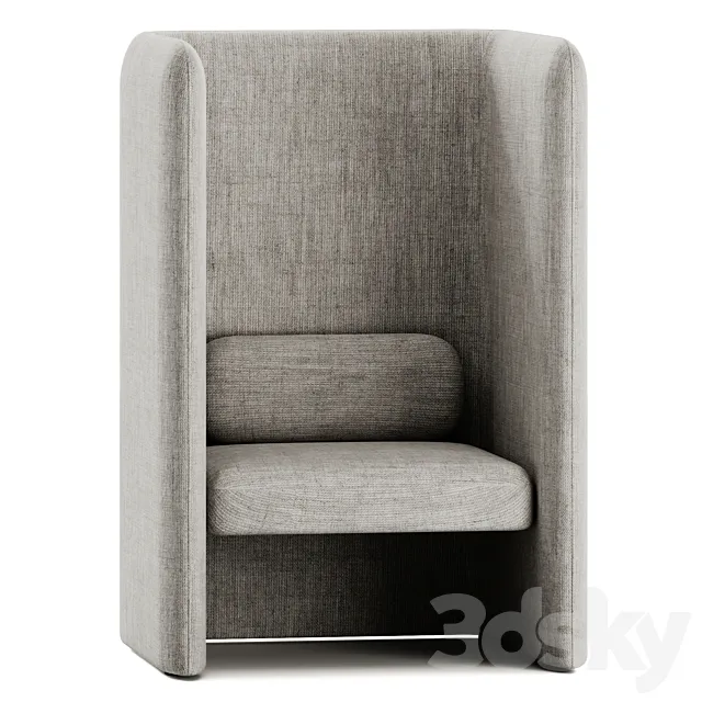 KUMO P High-back Armchair by IBEBI 3D Model