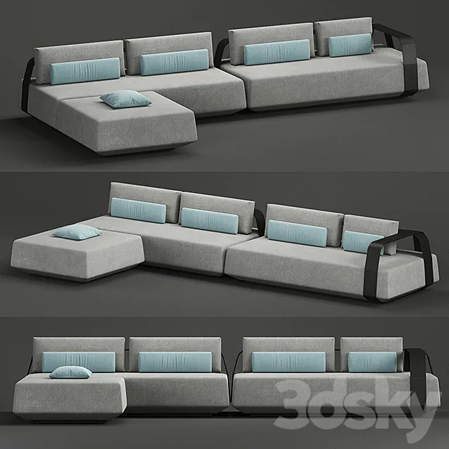 KUMO sofa by Manutti 3D Model