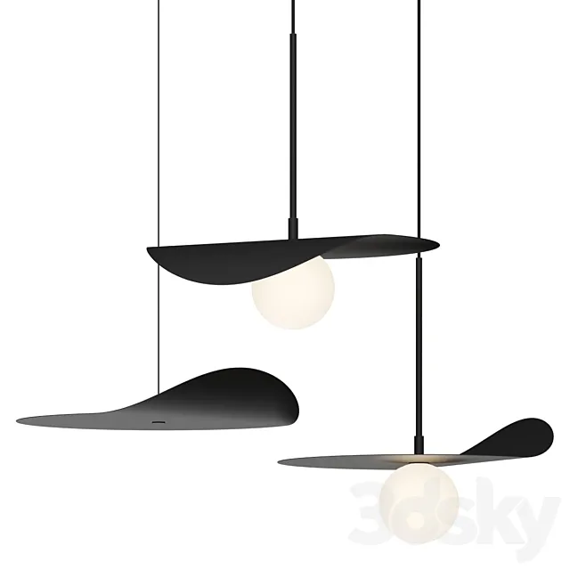 Kundalini Flow Pendant Lamps 3D Model