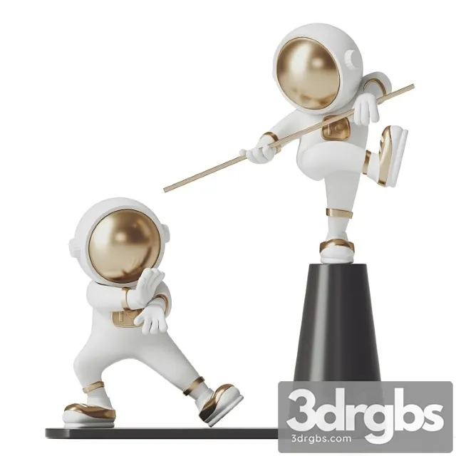 Kung Fu Astronaut 3D Model Free