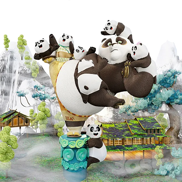 KungFu Panda 3D Model