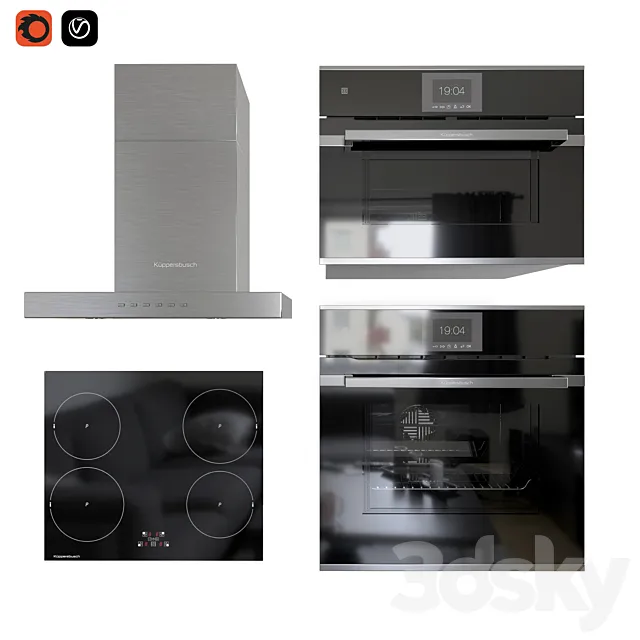 Kuppersbusch set 3DModel