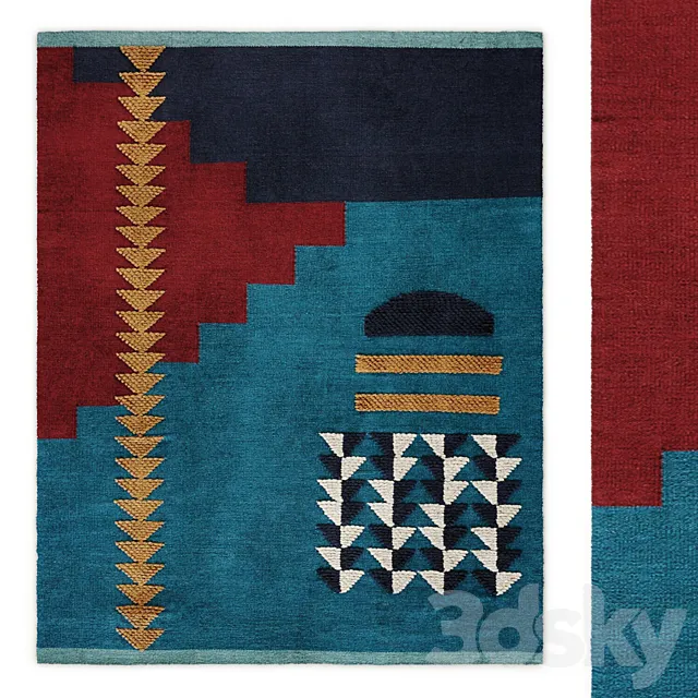 Kupsy Rug La Redoute Interieurs 3D Model