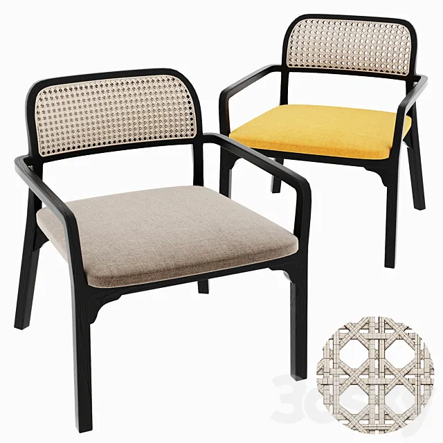 Kurf Rattan Lounger 3DModel