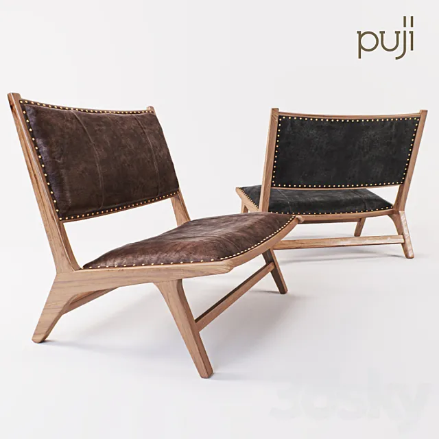 Kursi Leather Chair 3D Model