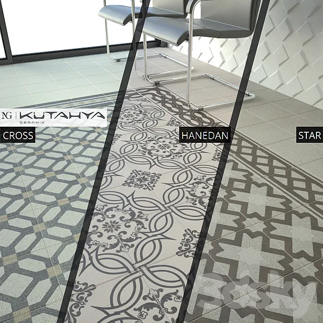 KUTAHYA SERAMIK CROSS STAR HANEDAN 3D Model