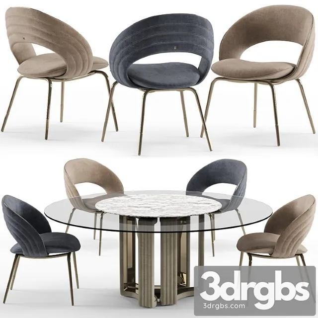 Kylo chair and table - visionnaire 2 3D Model Free