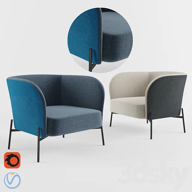 Kyodai 1 – Seater Sofa 3DModel