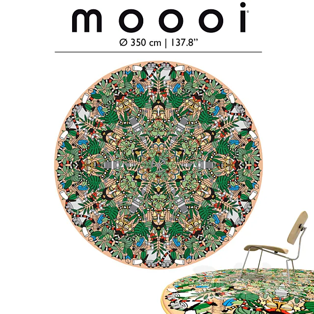 l `afrique carpet by moooi 3D Model