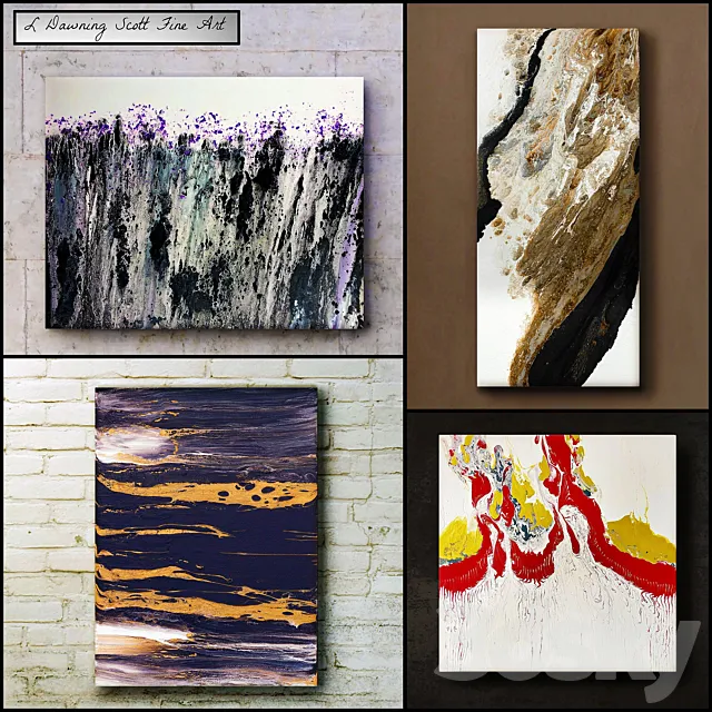 L Dawning Scott Fine Art – set 13 3D Model