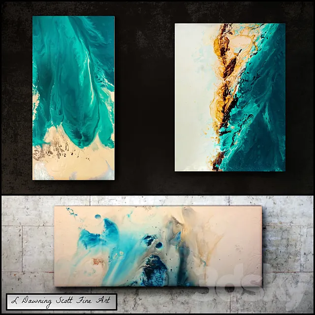L Dawning Scott Fine Art - set 2 3DModel