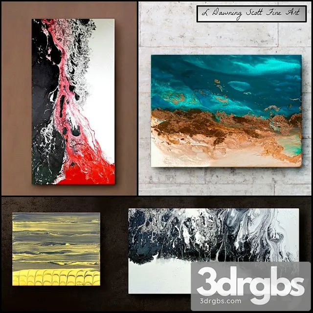 L dawning scott fine art - set 7 3D Model Free