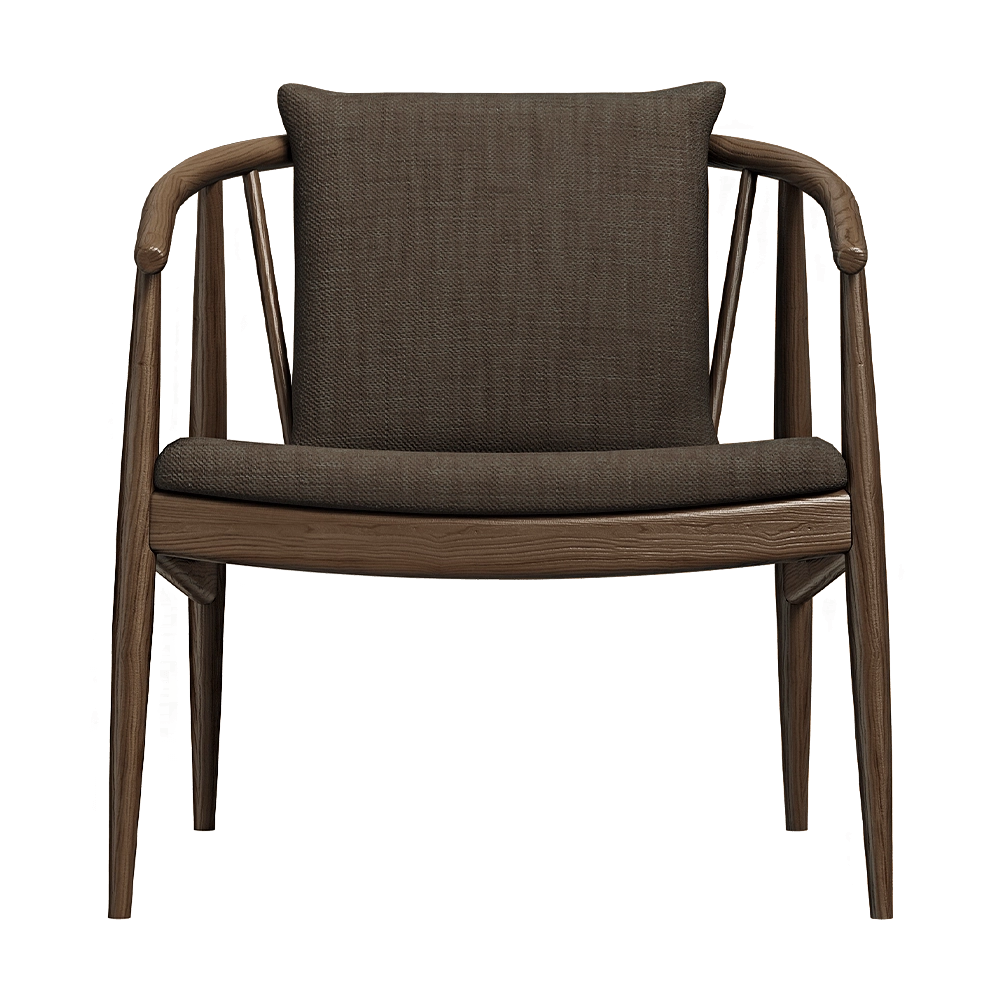 L.Ercolani - Armchair Reprise Upholstered 3D Model